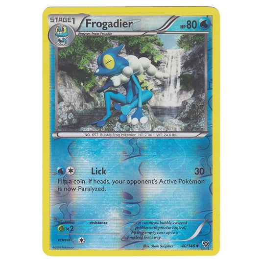 Pokemon - XY Base Set - (Reverse Holo) Frogadier - 40/146