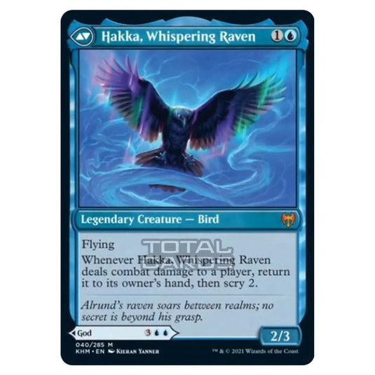 Magic The Gathering - Kaldheim - Alrund, God of the Cosmos // Hakka, Whispering Raven - 40/285