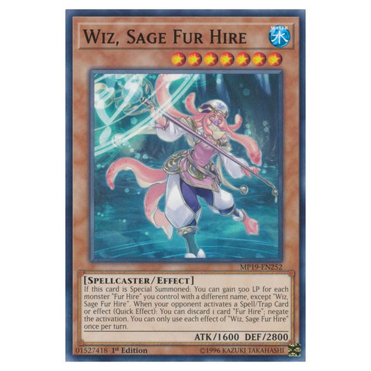 Yu-Gi-Oh! - 2019 Gold Sarcophagus Tin Mega Pack - Wiz, Sage Fur Hire (Common) MP19-EN252