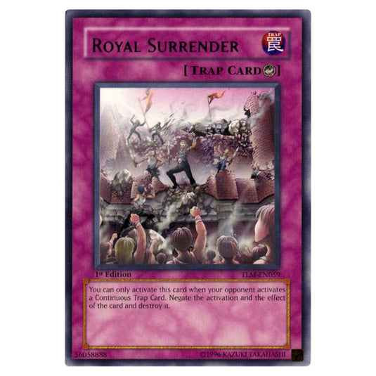 Yu-Gi-Oh! - The Lost Millennium - Royal Surrender (Rare) TLM-EN059