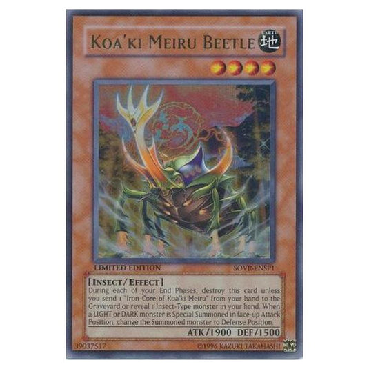 Yu-Gi-Oh! - Stardust Overdrive Sneak Peek Participation Card - Koa'ki Meiru Beetle (Ultra Rare) SOVR-ENSP1