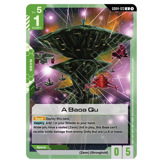 Gundam Card Game - GD-04: Phantom Aria - A Baoa Qu (U) - GD04-123