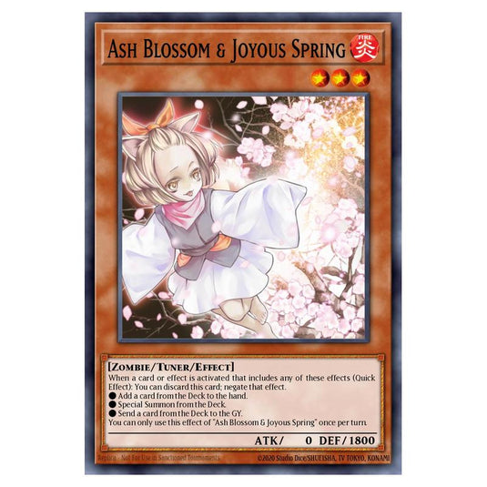 Yu-Gi-Oh! - Structure Deck - Beware of Traptrix - Ash Blossom & Joyous Spring (Common) SDBT-EN014