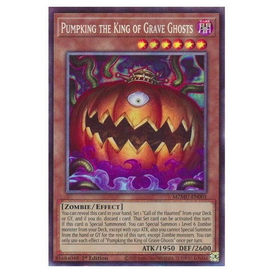 Yu-Gi-Oh! - Maze of Muertos - Pumpking the King of Grave Ghosts (Collector's Rare) - MZMU-EN001cr