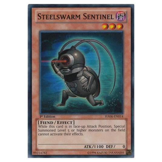 Yu-Gi-Oh! - Hidden Arsenal 6 - Omega Xyz - Steelswarm Sentinel (Super Rare) HA06-EN014