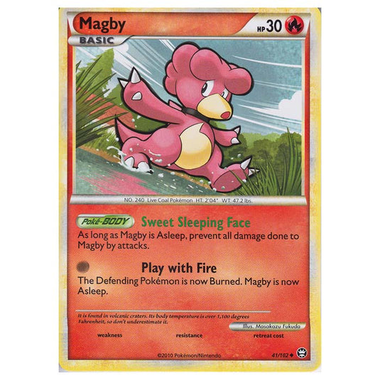 Pokemon - HGSS - Triumphant - Magby 41/102