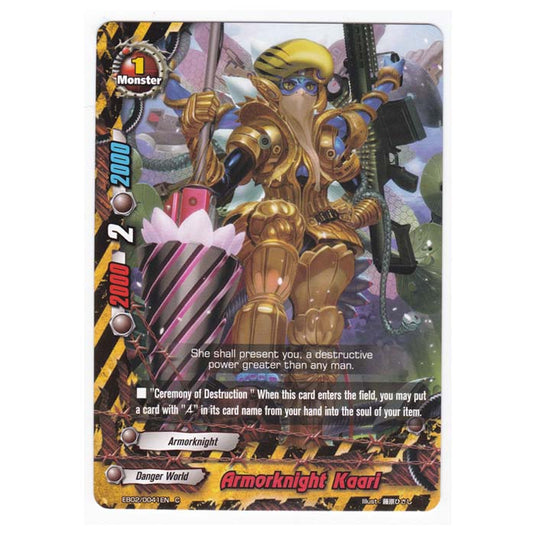 Future Card Buddyfight - Great Clash Dragon VS Danger - Armorknight Kaari - 41/48