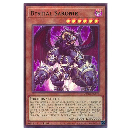 Yu-Gi-Oh! - The Chronicles Deck - The Fallen & The Virtuous - Bystial Saronir (Ultra Rare) - CH01-EN012