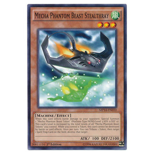 Yu-Gi-Oh! - 2014 Mega-Tin Mega Pack - Mecha Phantom Beast Stealthray (Common) MP14-EN010