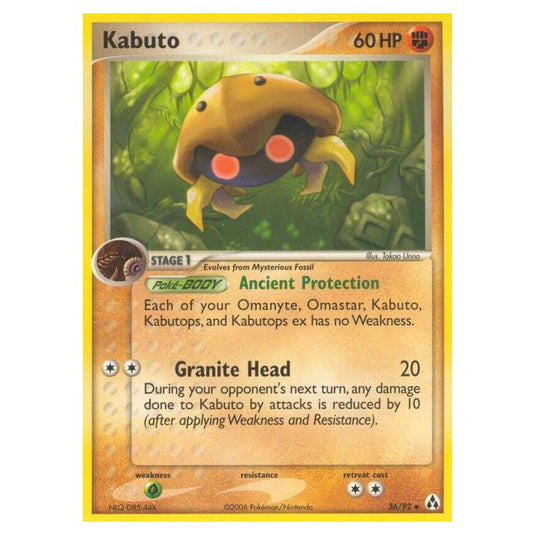 Pokemon - EX Legend Maker - Kabuto - 36/92