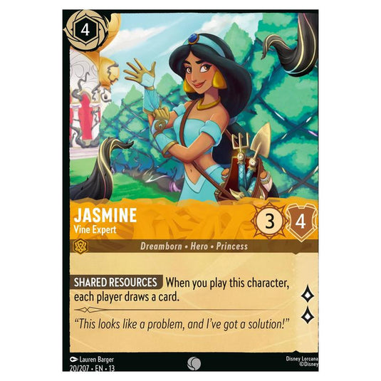 Lorcana - Attack of the Vine! - Jasmine - Vine Expert (Common) - 20/207