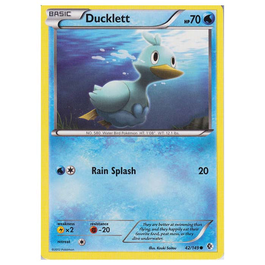 Pokemon - Black & White - Boundaries Crossed - Ducklett 42/149