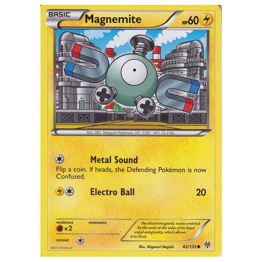 Pokemon - Black & White - Plasma Storm - Magnemite - 042/135