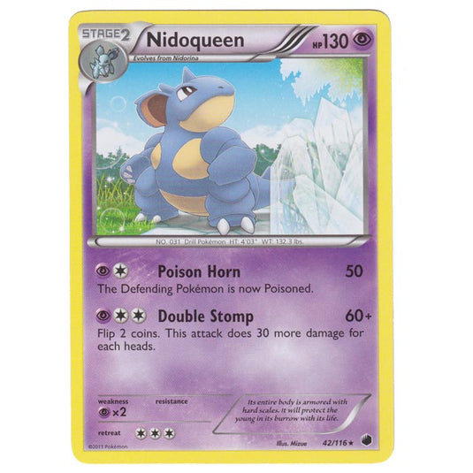 Pokemon - Black & White - Plasma Freeze - Nidoqueen - 42/116