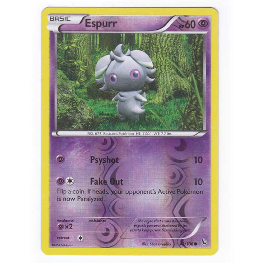 Pokemon - XY - Flashfire - (Reverse Holo) Espurr - 42/106