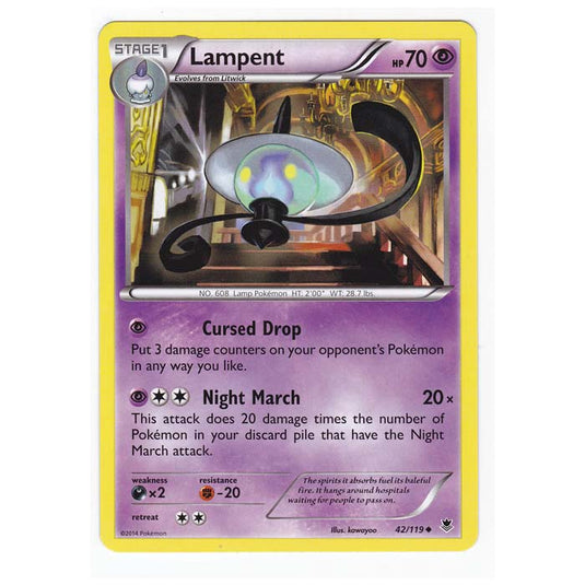 Pokemon - XY Phantom Forces - Lampent - 42/119