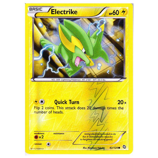 Pokemon - Black & White - Dragons Exalted - (Reverse Holo) Electrike - 42/124