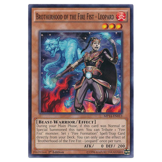 Yu-Gi-Oh! - 2014 Mega-Tin Mega Pack - Brotherhood of the Fire Fist - Leopard (Common) MP14-EN013