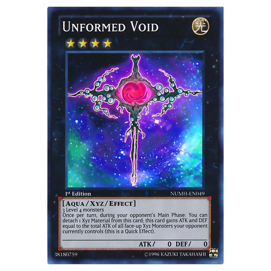 Yu-Gi-Oh! - Number Hunters - Unformed Void (Super Rare) NUMH-EN049