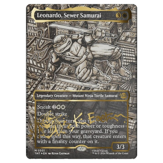 Magic The Gathering - Teenage Mutant Ninja Turtles - Leonardo, Sewer Samurai - 0301