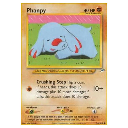 Pokemon - Neo Destiny - Phanpy - 076/105
