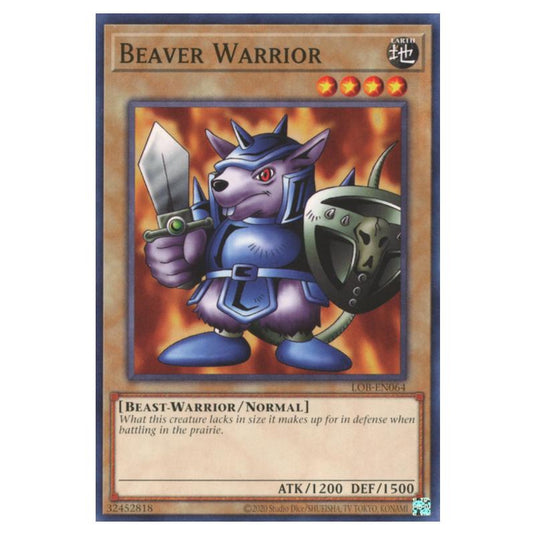 Yu-Gi-Oh! - Legend of Blue Eyes White Dragon (25th Anniversary Edition) - Beaver Warrior (Common) - LOB25-EN064