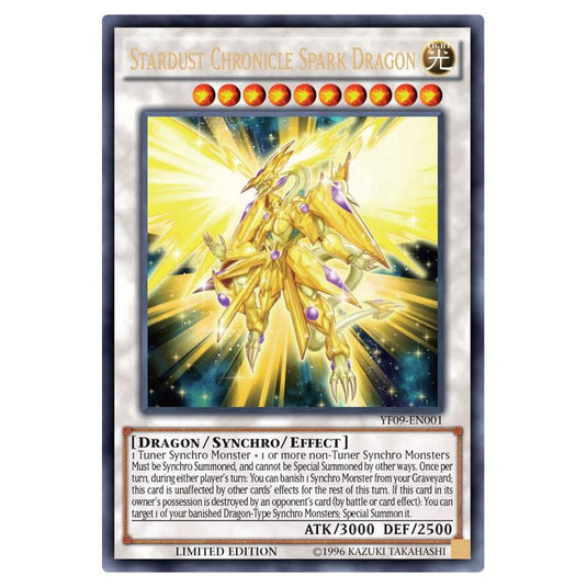 Yu-Gi-Oh! - Yu-Gi-Oh! 5D's Volume 9 promotional card - Stardust Chronicle Spark Dragon (Ultra Rare) YF09-EN001