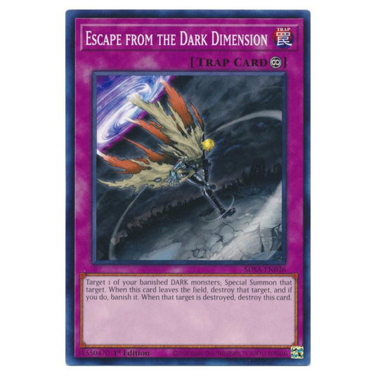 Yu-Gi-Oh! - Structure Deck - Sacred Beasts - Escape from the Dark Dimension (Common) SDSA-EN036