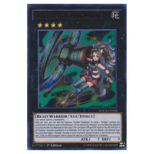 Yu-Gi-Oh! - Maximum Crisis - Zoodiac Chakanine (Ultra Rare) MACR-EN048