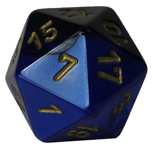 Chessex - Gemini 16mm D20 - Black-Blue w/Gold