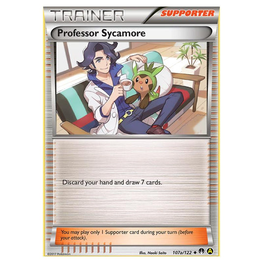 Pokemon - XY - Breakpoint - Professor Sycamore - 107a/122 (Reverse Holo)