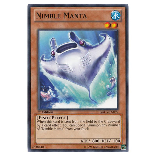 Yu-Gi-Oh! - Galactic Overlord - Nimble Manta (Common) GAOV-EN097