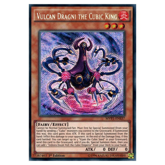 Yu-Gi-Oh! - Yu-Gi-Oh! The Dark Side of Dimensions Movie Pack Secret Edition - Vulcan Dragni the Cubic King (Secret Rare) MVP1-ENS37