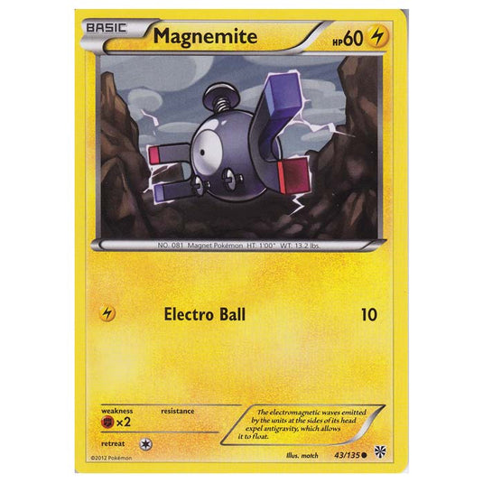 Pokemon - Black & White - Plasma Storm - Magnemite - 043/135