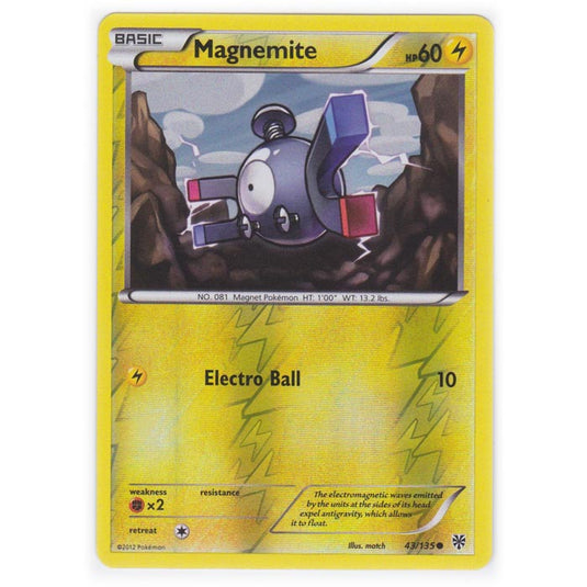 Pokemon - Black & White - Plasma Storm (Reverse Holo) - Magnemite - 43/135