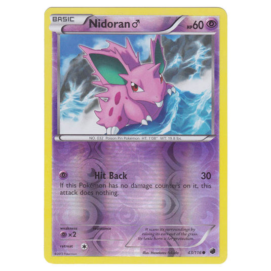 Pokemon - Black & White - Plasma Freeze - (Reverse Holo) Nidoran - 43/116