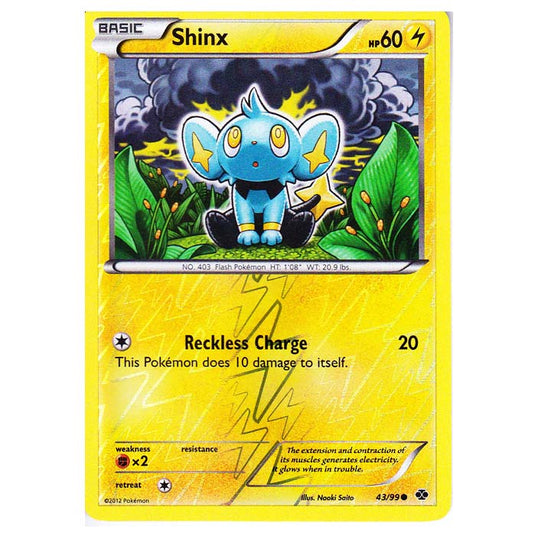 Pokemon - Black & White - Next Destinies - (Reverse Holo) Shinx 43/99