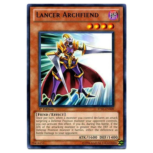 Yu-Gi-Oh! - Starstrike Blast - Lancer Archfiend (Rare) - STBL-EN009