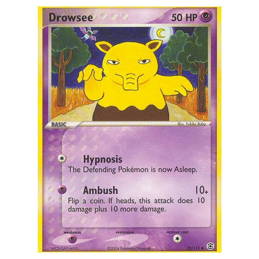 Pokemon - EX Series - FireRed & LeafGreen - Drowzee - 32/112