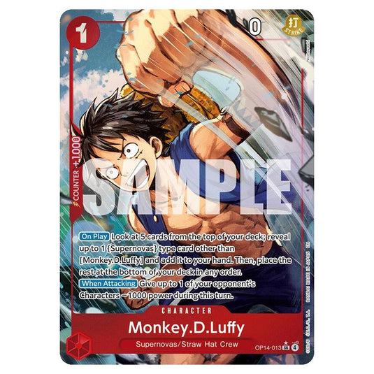 One Piece - OP14 - The Azure Sea's Seven - Monkey.D.Luffy - OP14-013a
