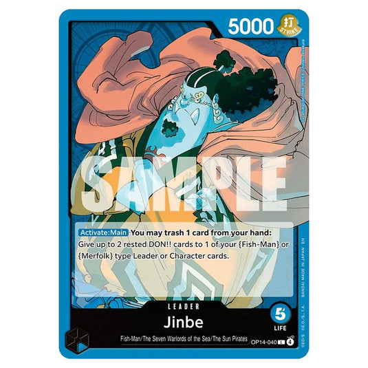 One Piece - OP14 - The Azure Sea's Seven - Jinbe - OP14-040