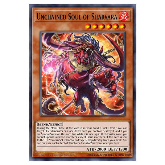 Yu-Gi-Oh! - OTS Tournament Pack 24 - Unchained Soul of Sharvara (Super Rare) OP24-EN008