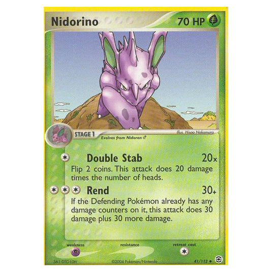 Pokemon - EX Series - FireRed & LeafGreen - Nidorino - 41/112