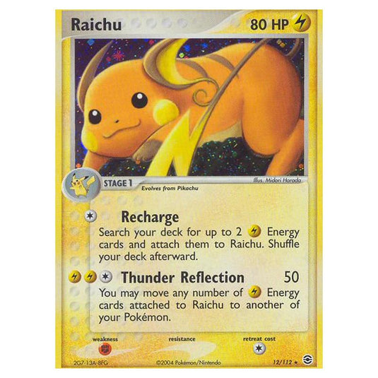 Pokemon - EX Series - FireRed & LeafGreen - Raichu - 12/112