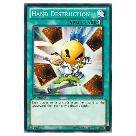 Yu-Gi-Oh! - Onslaught of the Fire Kings Structure Deck - Hand Destruction (Common) SDOK-EN028