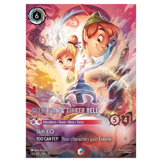 Lorcana - Attack of the Vine! - Peter Pan & Tinker Bell - Fast Friends (Enchanted) - 233/207
