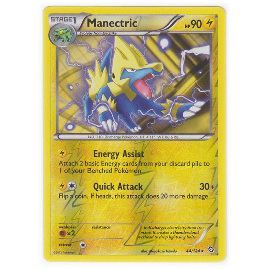 Pokemon - Black & White - Dragons Exalted - (Reverse Holo) Manectric - 44/124