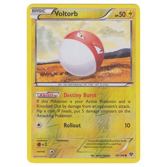 Pokemon - XY Base Set - (Reverse Holo) Voltorb - 44/146