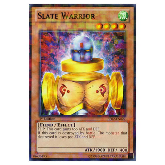Yu-Gi-Oh! - Battle Pack 2 - War of the Giants - Slate Warrior (Mosaic Rare) BP02-EN027