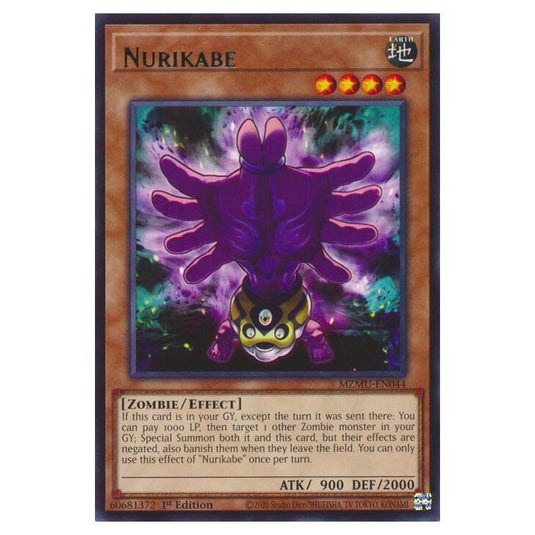 Yu-Gi-Oh! - Maze of Muertos - Nurikabe (Rare) - MZMU-EN044